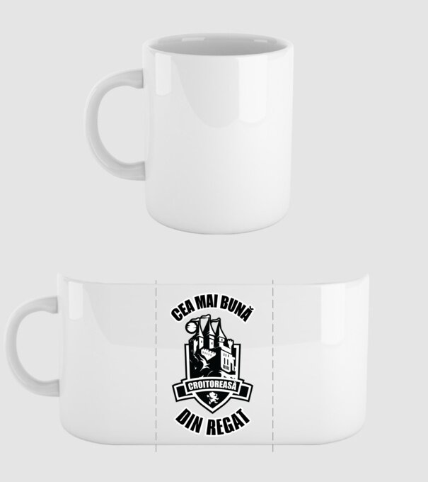 Cea mai bună croitoreasă din regat model alb pe tricou