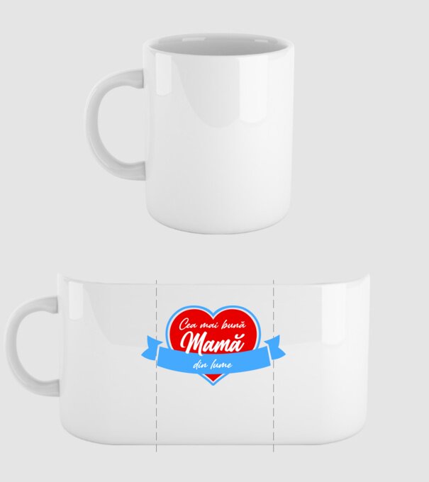 Cea mai bună mamă din lume model alb pe tricou