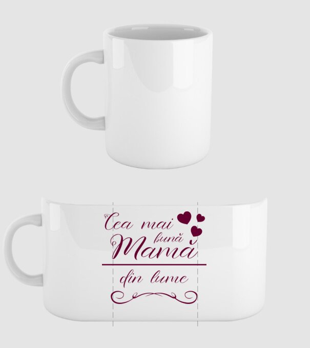 Cea mai bună mamă din lume model alb pe tricou