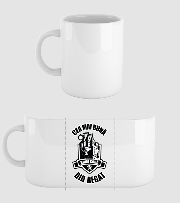 Cea mai bună soră din regat model alb pe tricou