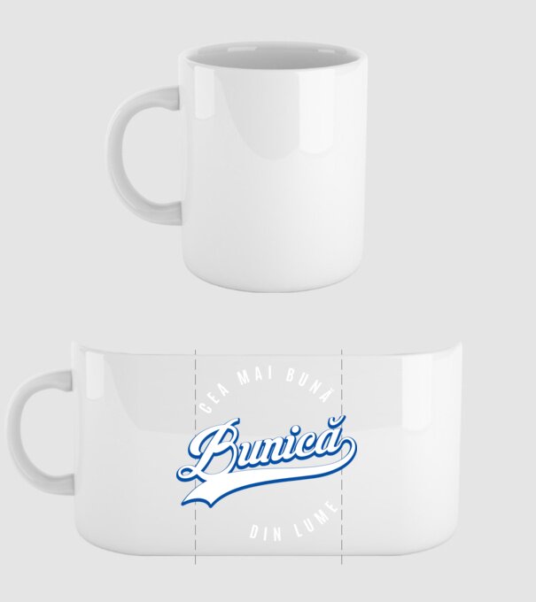 Cea mai bună BUNICĂ din lume model alb pe tricou