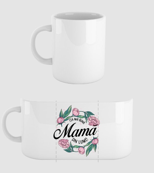 Cea mai bună mamă din lume model alb pe tricou
