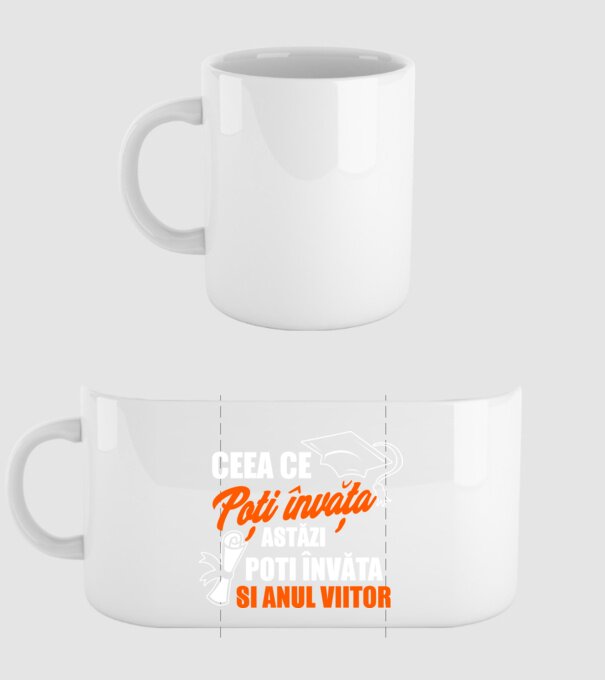 ceea ce poți învăța astăzi, poți învăța și anul viitor model alb pe tricou