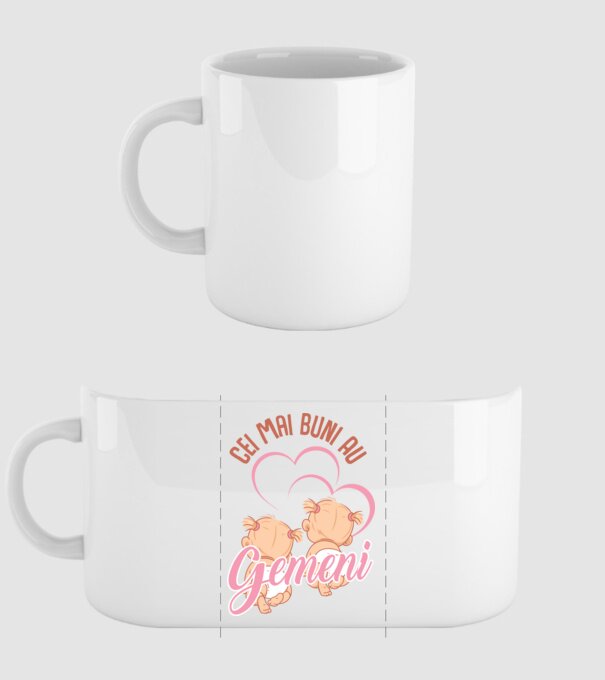 Cei mai buni au gemeni model alb pe tricou