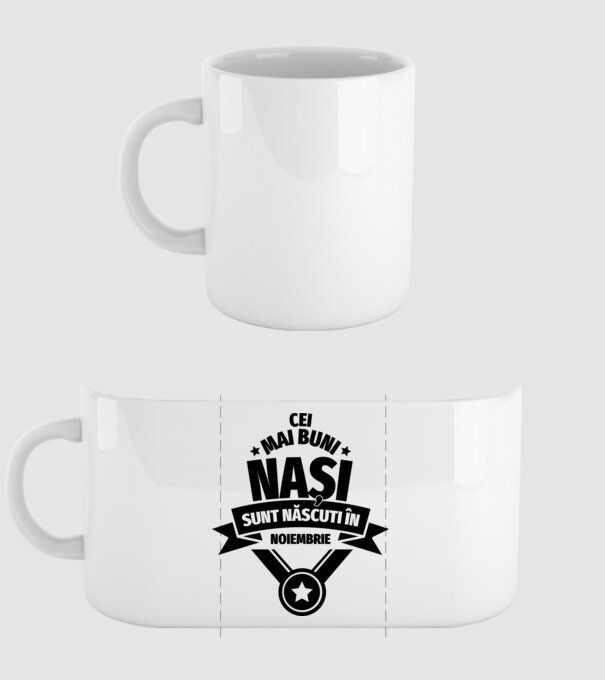 Cei mai buni nași sunt născuți în noiembrie. model alb pe tricou