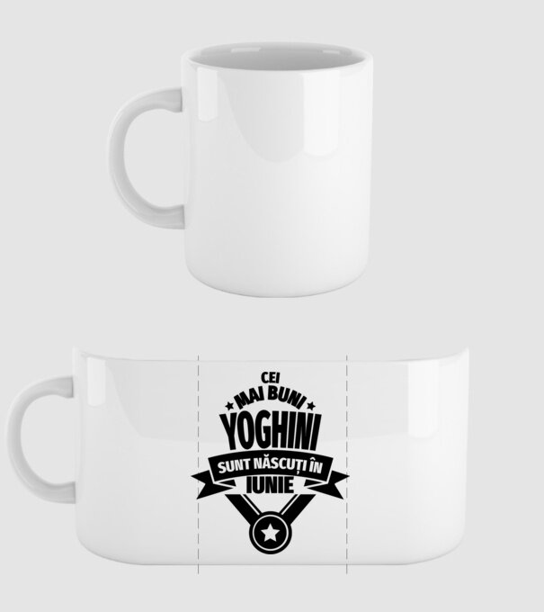 Cei mai buni yoghini sunt născuți în iunie model alb pe tricou