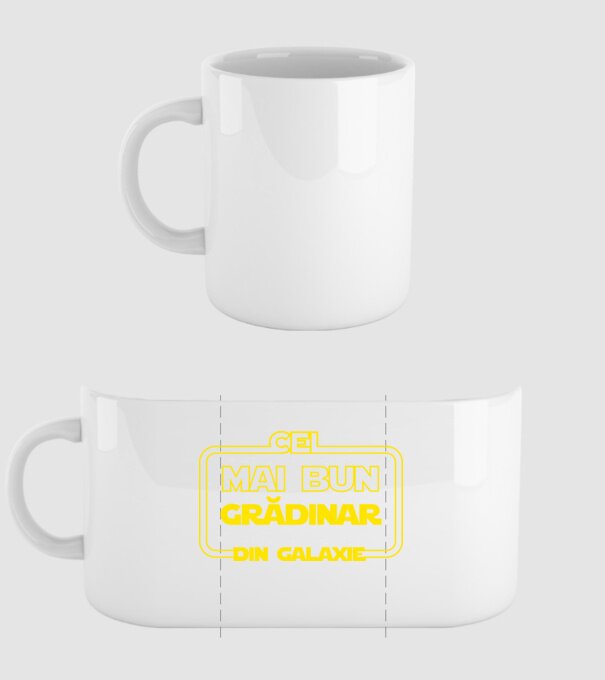 cel mai bun grădinar din galaxie model alb pe tricou