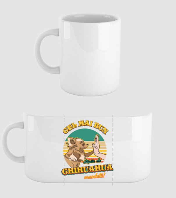 Cel mai bun stăpân de Chihuahua vreodată! model alb pe tricou