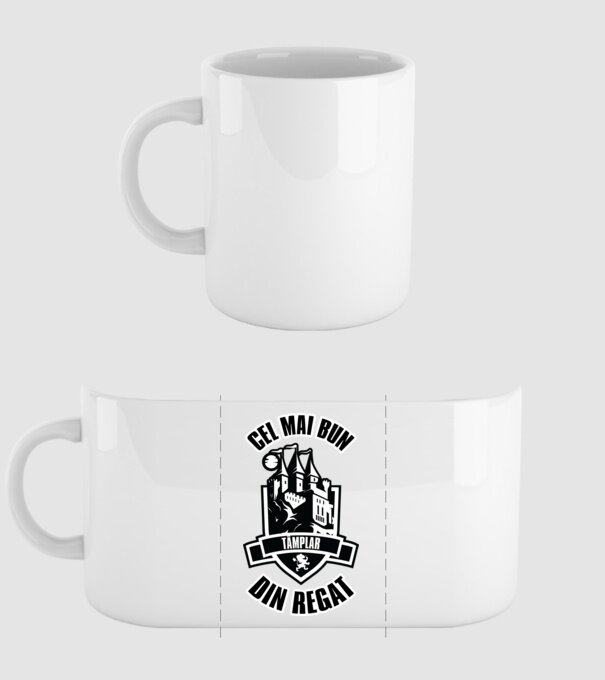 Cel mai bun tâmplar din regat model alb pe tricou