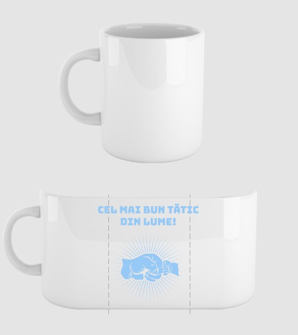 cel mai bun Tătic din lume model alb pe tricou