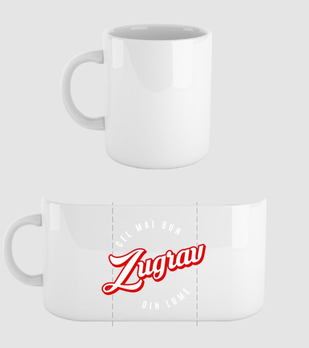 Cel mai bun ZUGRAV din lume model alb pe tricou