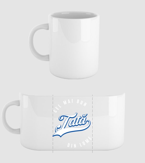 Cel mai bun TATĂ din lume model alb pe tricou