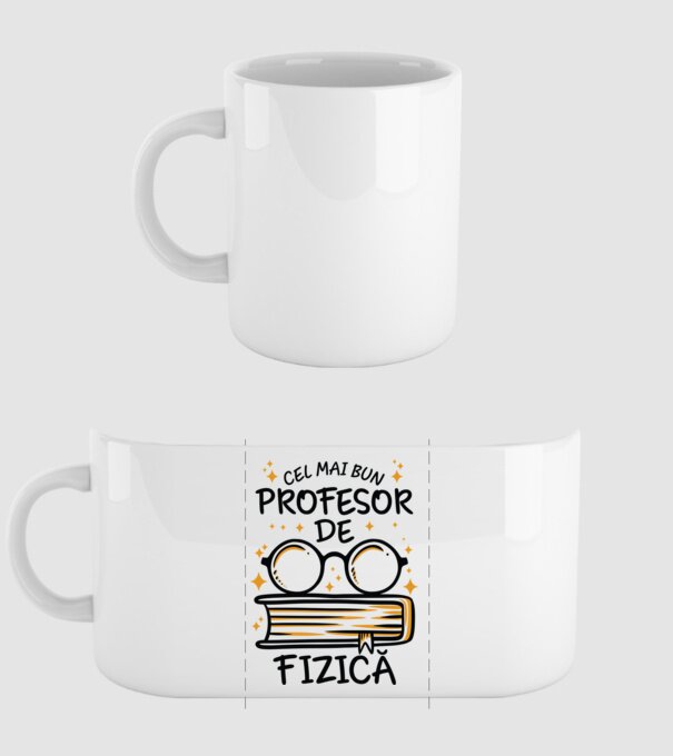 Cel mai profesor fizică model alb pe tricou