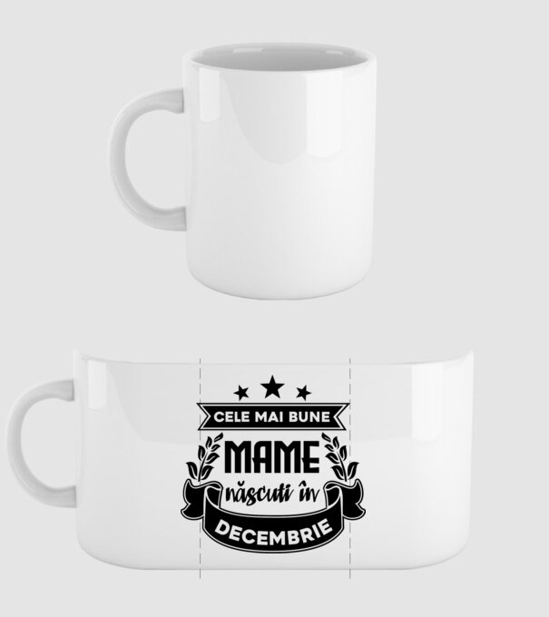 Cele mai bune mame sunt născuți în decembrie model alb pe tricou