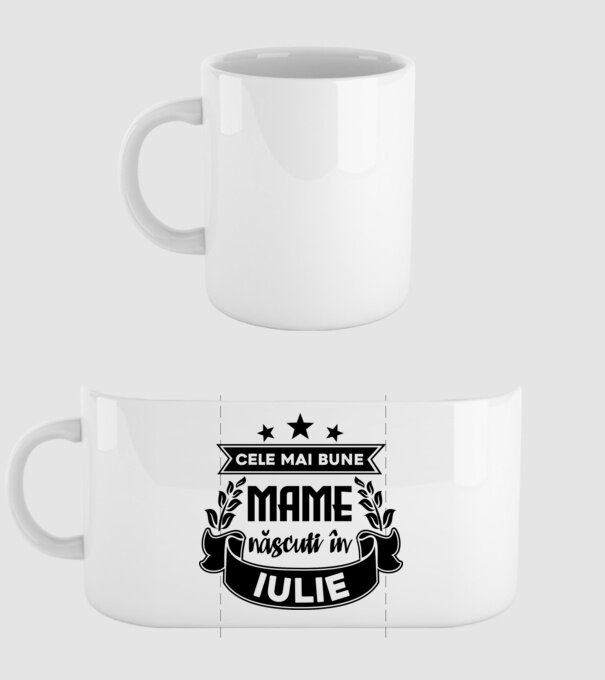 Cele mai bune mame sunt născuți în iulie model alb pe tricou