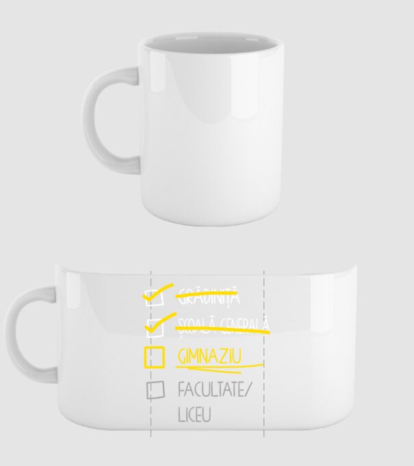 Cheklist educație - Școala primară negru model alb pe tricou