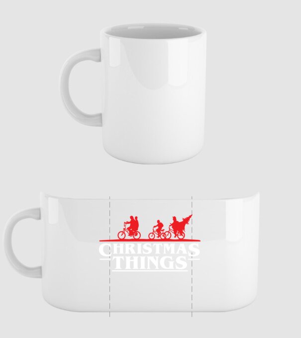 christmas things model alb pe tricou