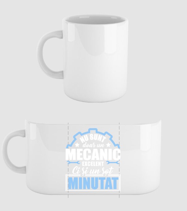 Nu sunt doar un mecanic excelent, ci și un soț minunat! model alb pe tricou
