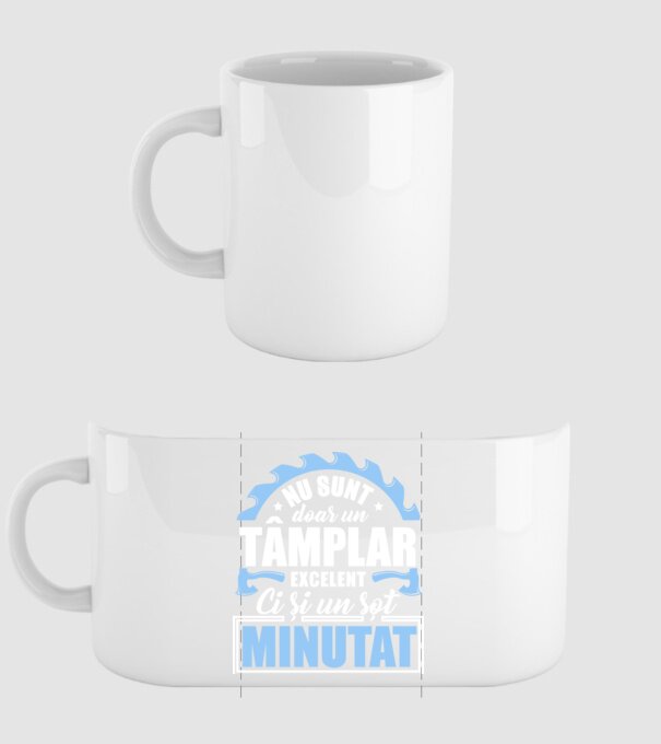 Nu sunt doar un tâmplar excelent, ci și un soț minunat! model alb pe tricou
