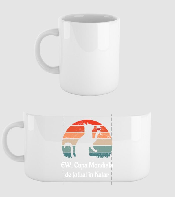 Cupa Mondiala de fotbal în Katar model alb pe tricou