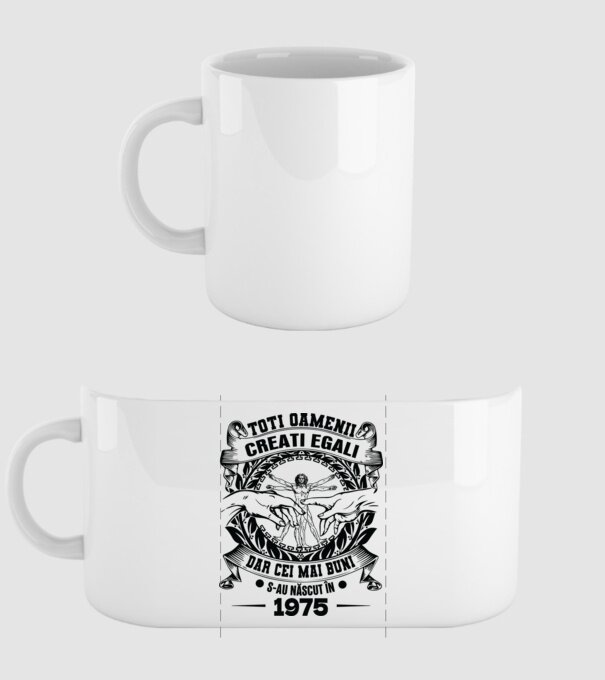 Da Vinci 50 1975 model alb pe tricou