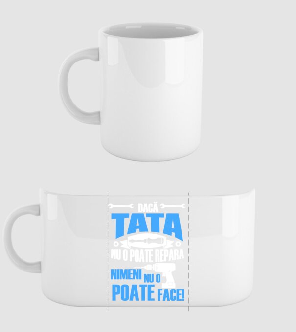Dacă Tata nu o poate repara, nimeni nu o poate face model alb pe tricou