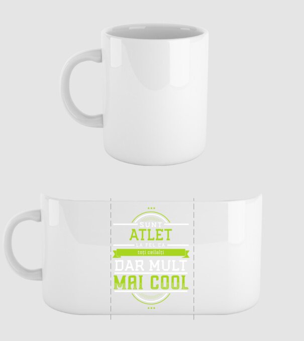 sunt atlet, la fel ca toți ceilalți, dar mult mai cool model alb pe tricou