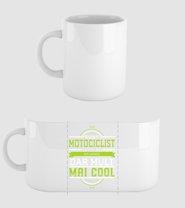 sunt motociclist, la fel ca toți ceilalți, dar mult mai cool model alb pe tricou