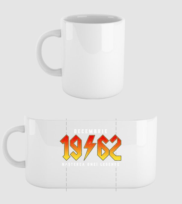 Decembrie - 1962 - nașterea unei legende model alb pe tricou