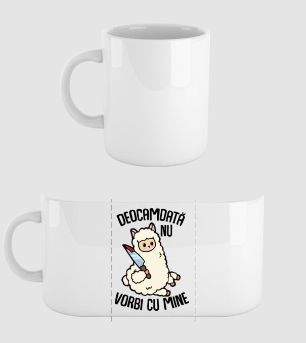 Deocamdată nu vorbi cu mine model alb pe tricou