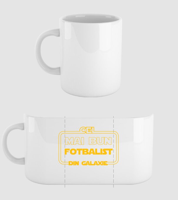 Cel mai bun fotbalist din galaxie model alb pe tricou