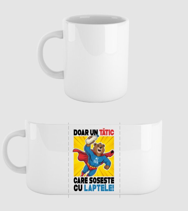 Doar un Tătic Care sosește cu laptele model alb pe tricou
