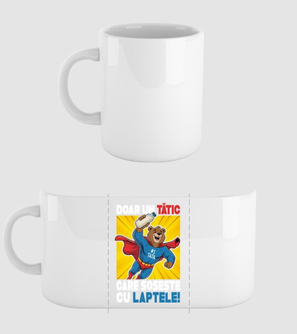 Doar un Tătic Care sosește cu laptele model alb pe tricou