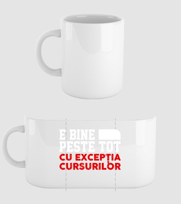 e bine peste tot, cu excepția cursurilor D1104825 model alb pe tricou