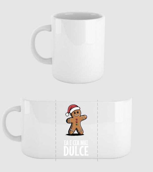 Ea e cea mai dulce Negru model alb pe tricou