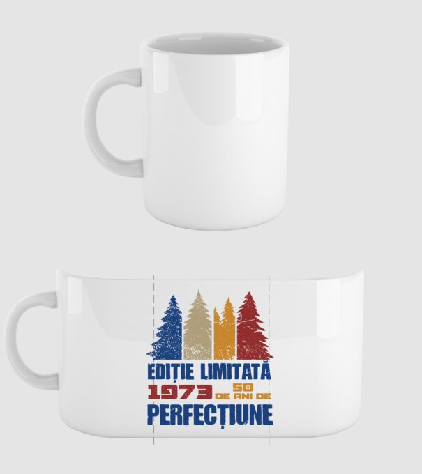Ediție limitată 1973 - 50 de ani de perfecțiune model alb pe tricou