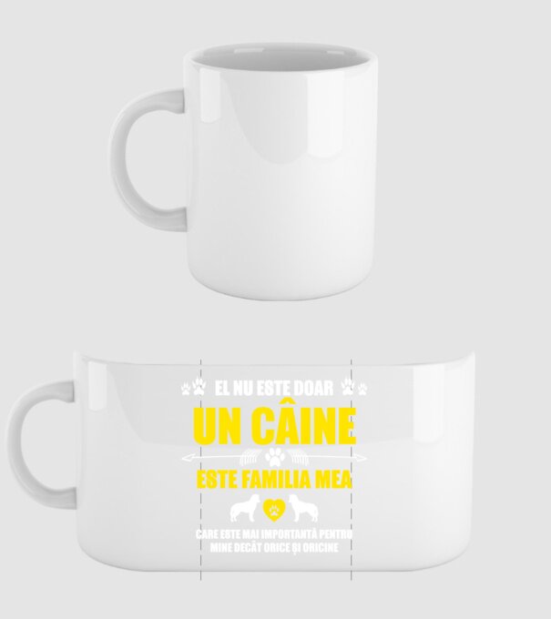 el nu este doar un câine, este familia mea, care este mai importantă pentru mine decât orice și oricine model alb pe tricou