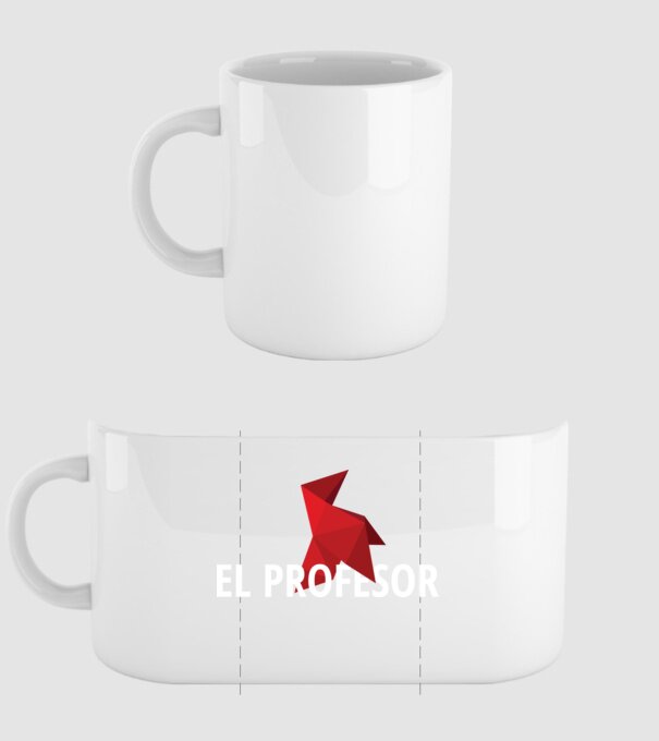 el professor money heist model alb pe tricou