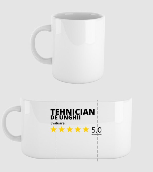 Evaluare - TEHNICIAN DE UNGHII model alb pe tricou