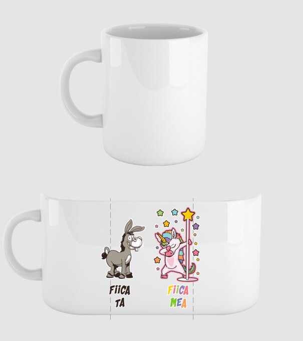 fiica ta - fiica mea model alb pe tricou