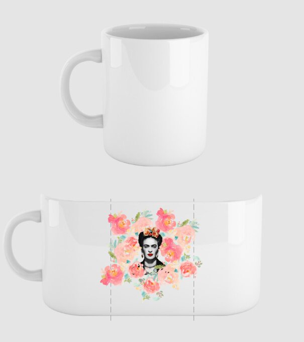 Frida Kahlo 2 model alb pe tricou