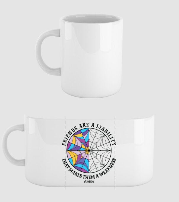 Friends are liability model alb pe tricou