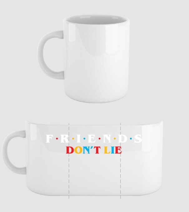 friends dont lie ok model alb pe tricou