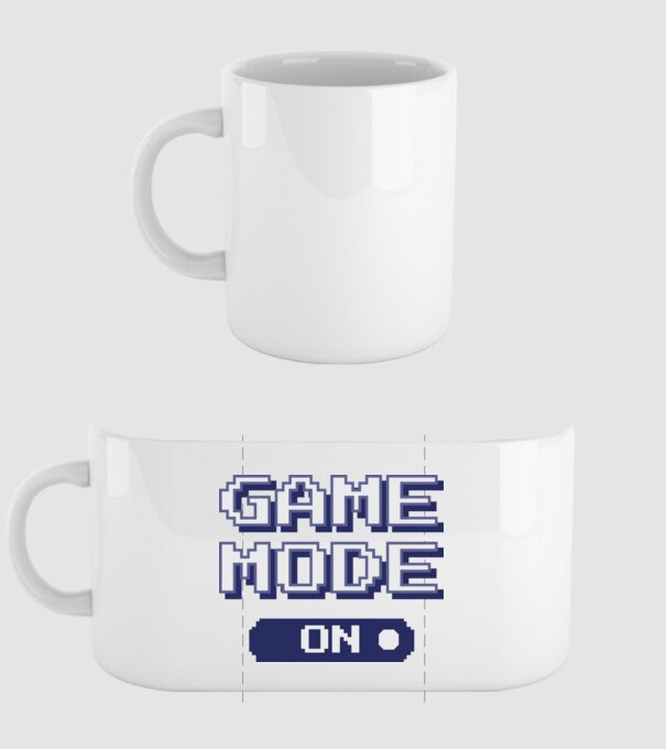 Gamer - Game mode on model alb pe tricou