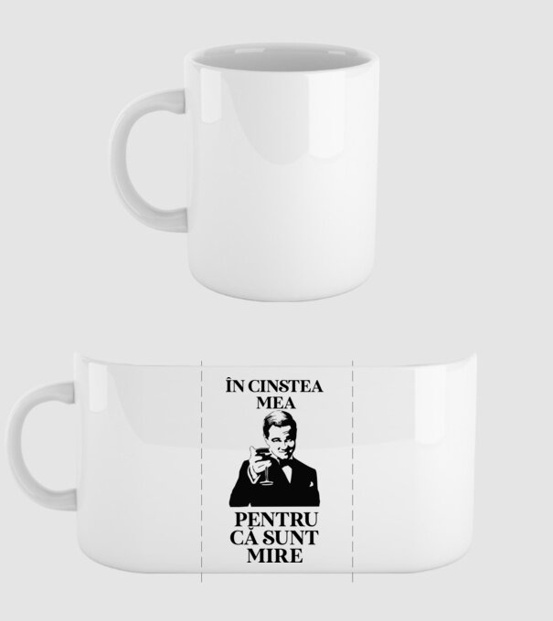 în cinstea mea, pentru că sunt mire model alb pe tricou
