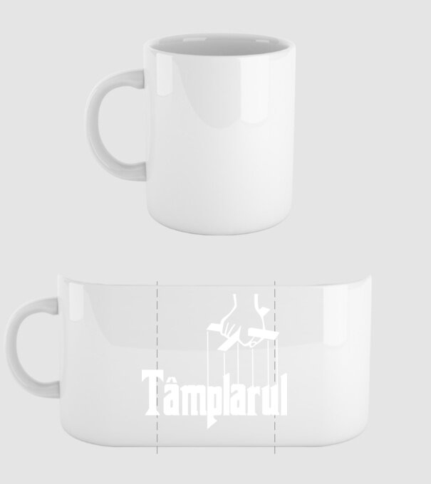 Tâmplarul model alb pe tricou