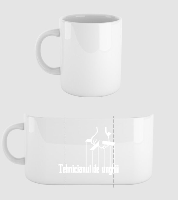 Tehnicianul de unghii model alb pe tricou