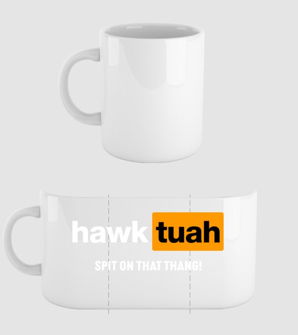hawk tuah pornhub mix model alb pe tricou