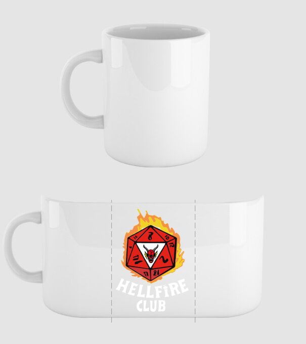 hellfire club roll dice model alb pe tricou