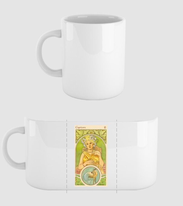 Horoscop Tarot CAPRICORNUL model alb pe tricou